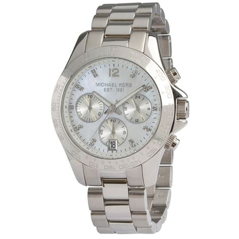 Michael Kors MK5530 Women's Layton Chronograph Date Silver 